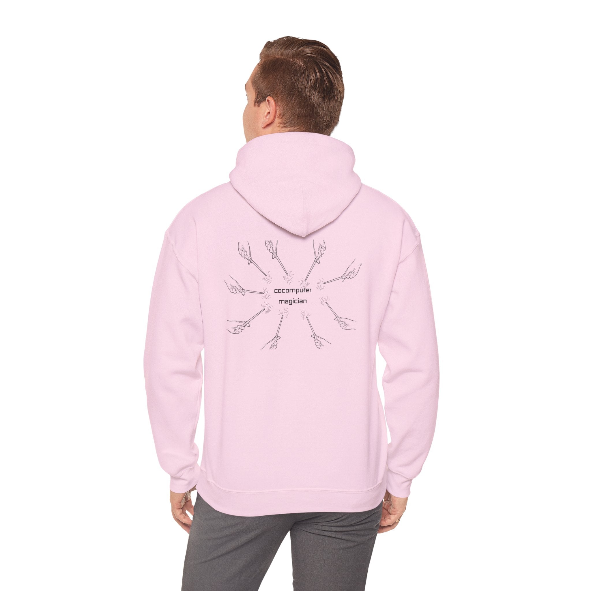 Computer Magician Hoodie — Minimal Tech Graphic Pullover