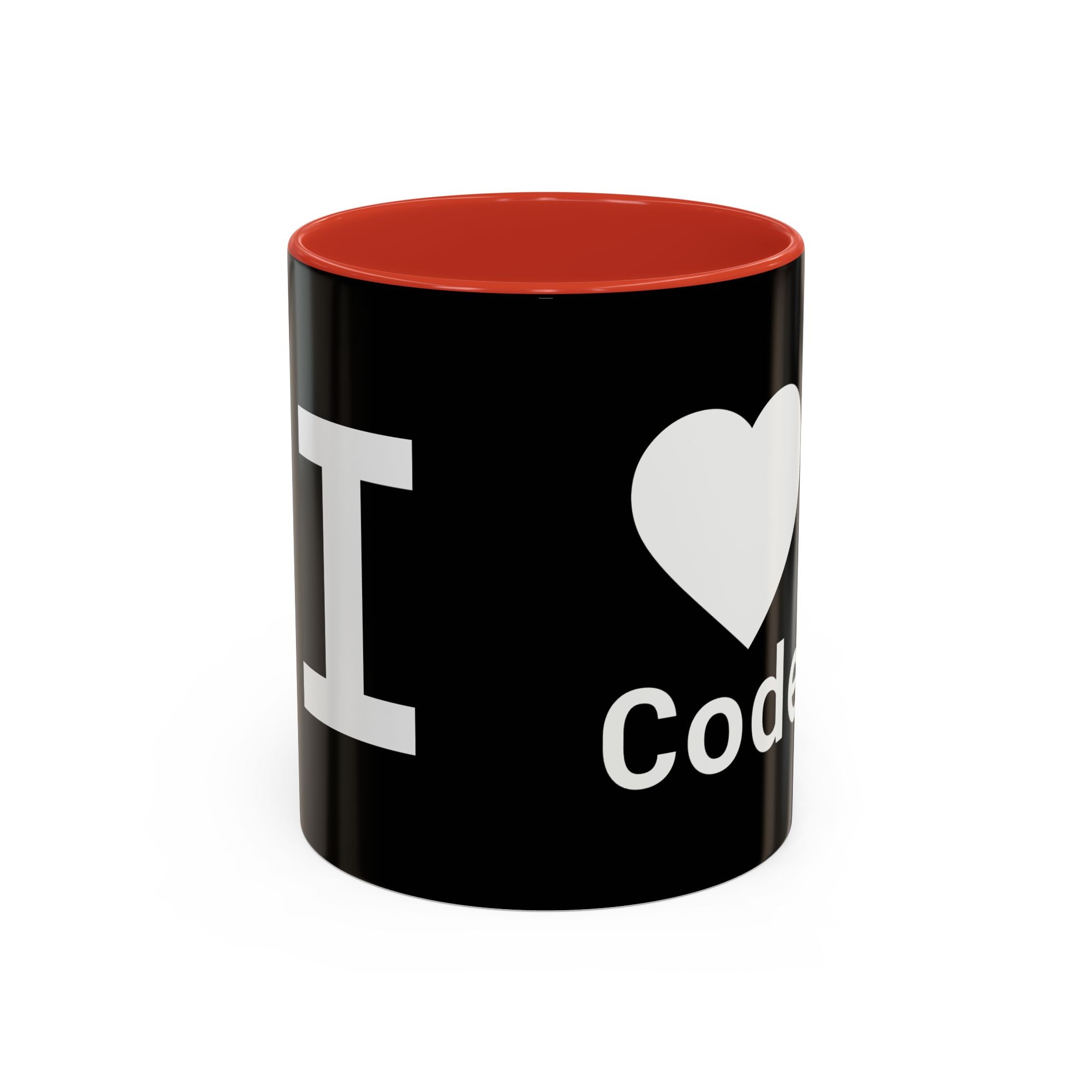 I <CODE> Heart Mug | Programmer Two-Tone Coffee Mug (11oz, 15oz)