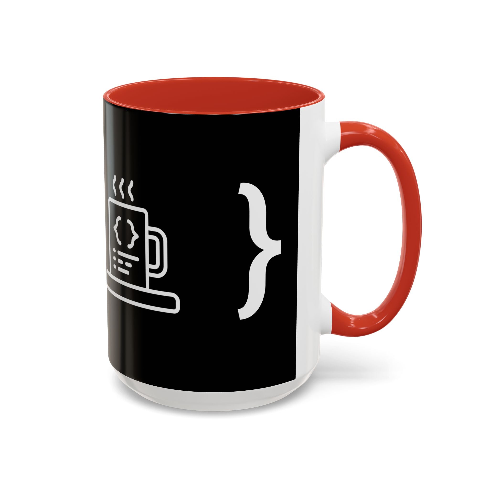 Binary Pulse: Minimalist White-on-Black Developer Mug