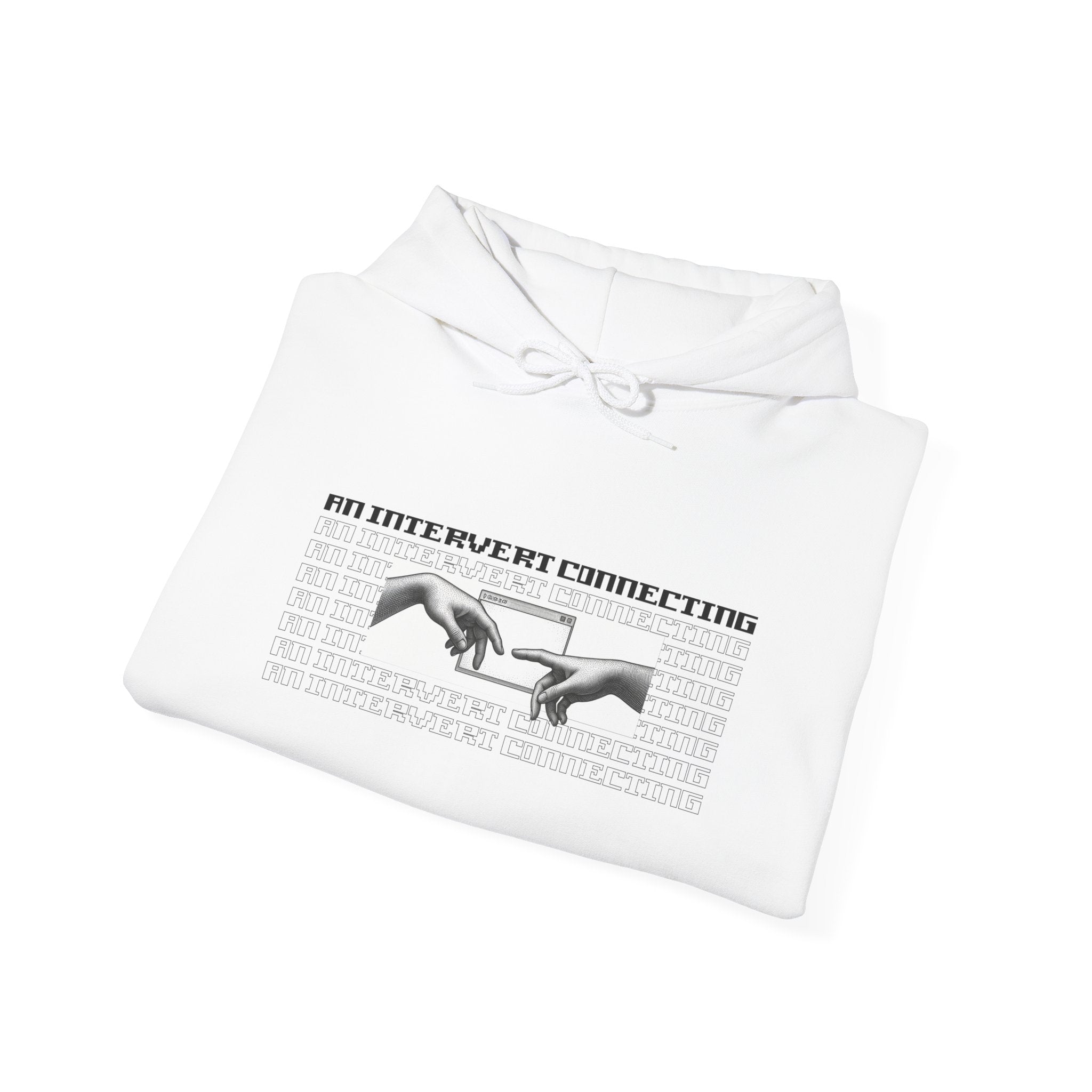 Hoodie — “No Better Love” Minimalist Hands Graphic Pullover