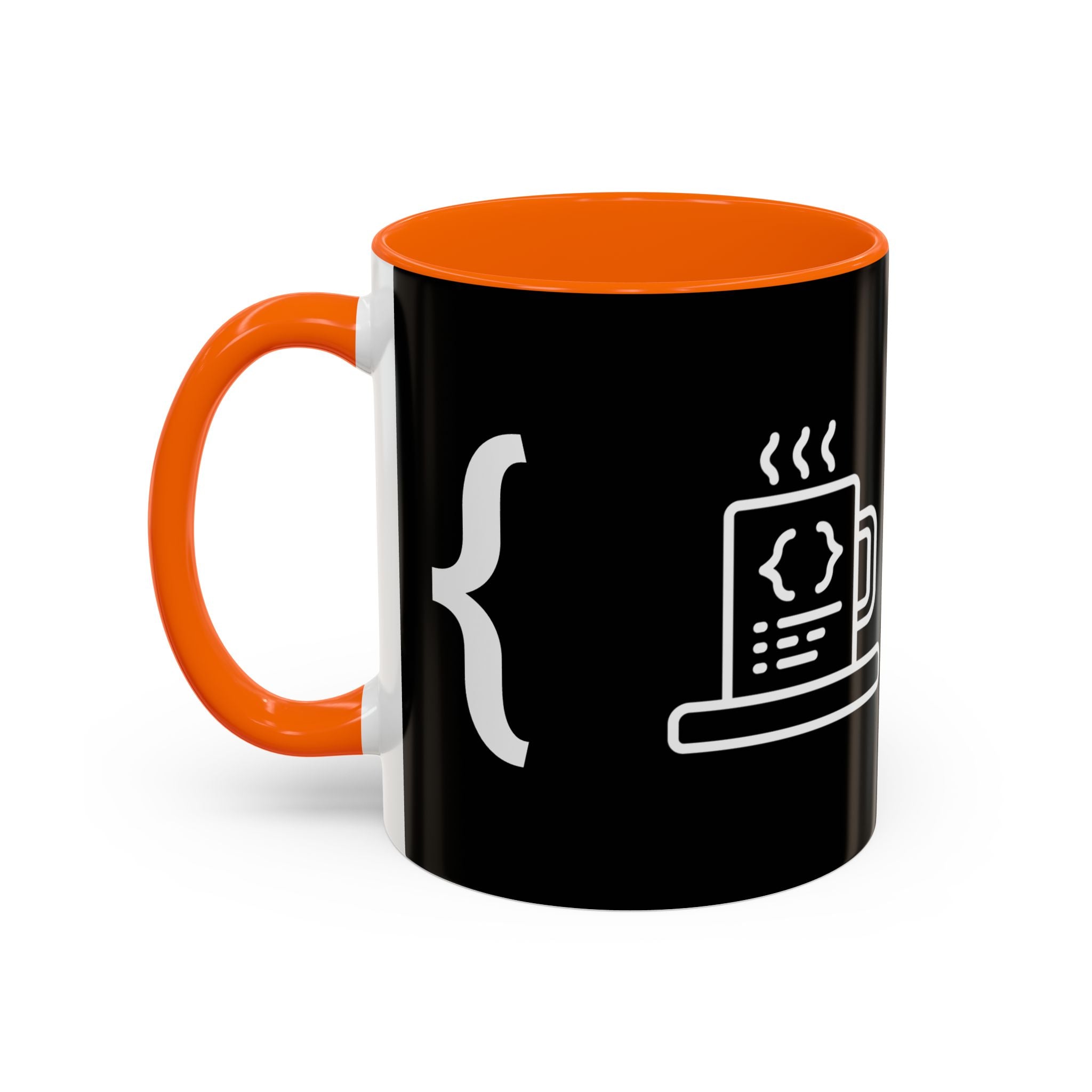 Binary Pulse: Minimalist White-on-Black Developer Mug