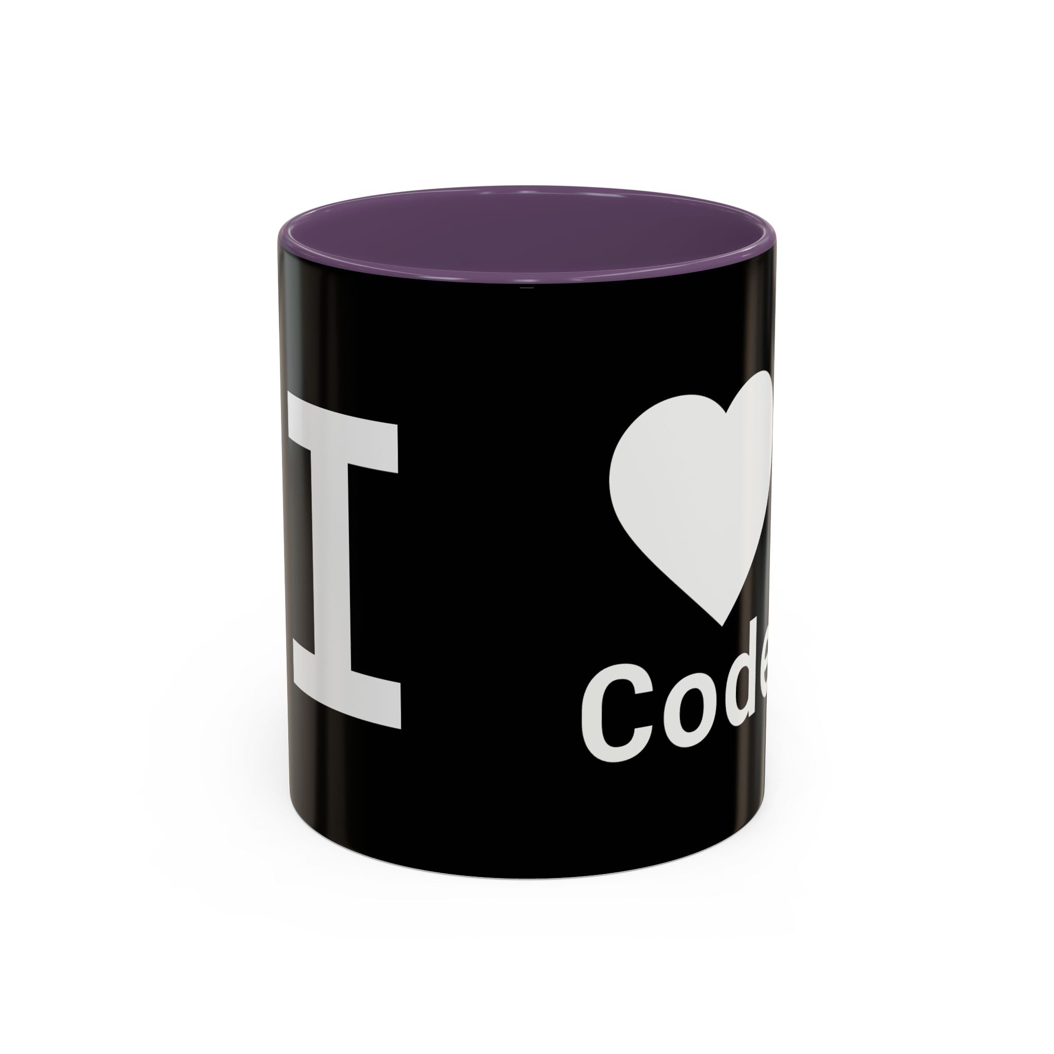 I <CODE> Heart Mug | Programmer Two-Tone Coffee Mug (11oz, 15oz)