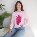 Crewneck Sweatshirt — Pink Gamer Queen Playing Card Design