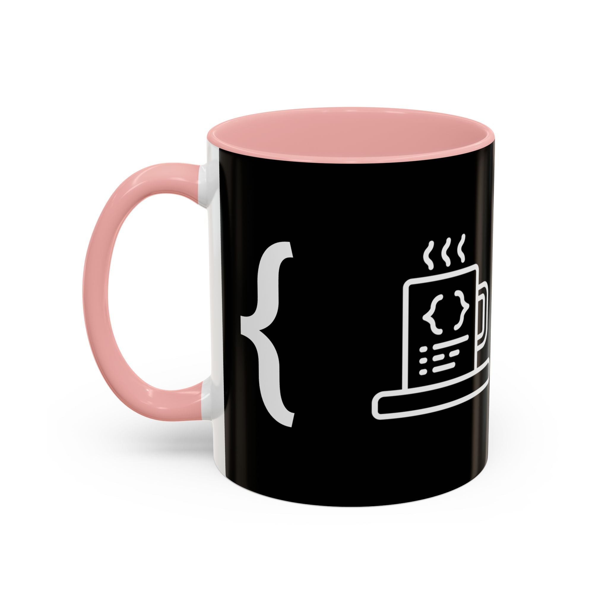 Binary Pulse: Minimalist White-on-Black Developer Mug