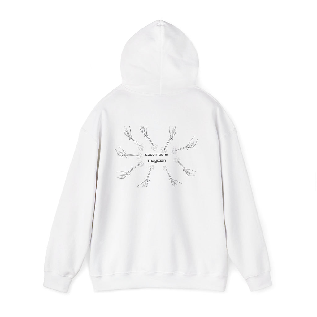 Computer Magician Hoodie — Minimal Tech Graphic Pullover