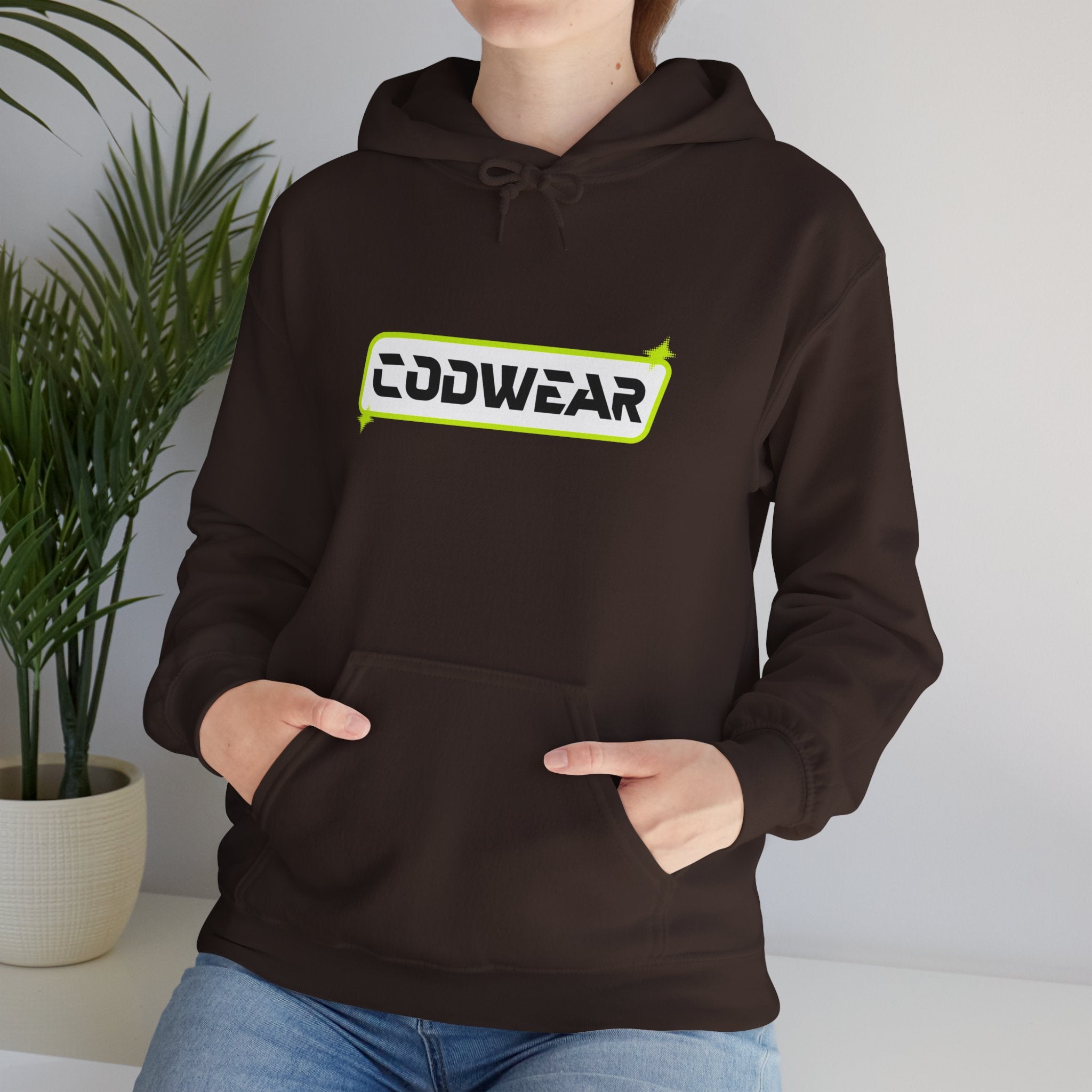 Codwear Logo Hoodie — Retro Neon Graphic Pullover