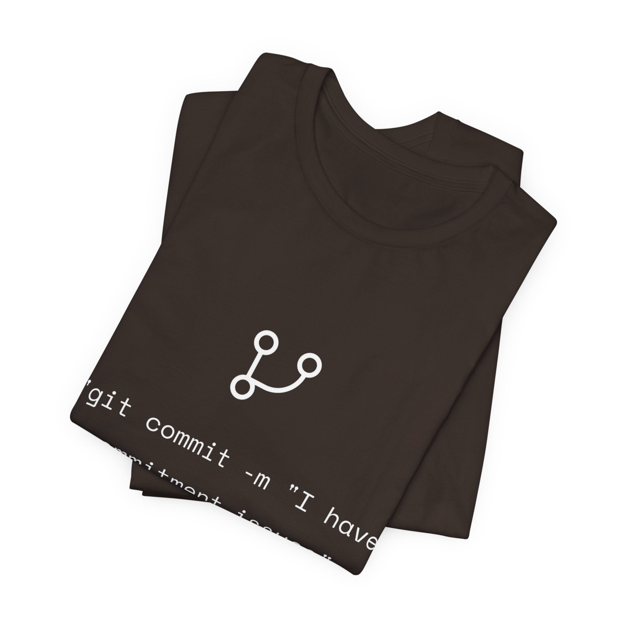 "git commit" Commitment Issues - Funny Programmer Minimalist T-Shirt