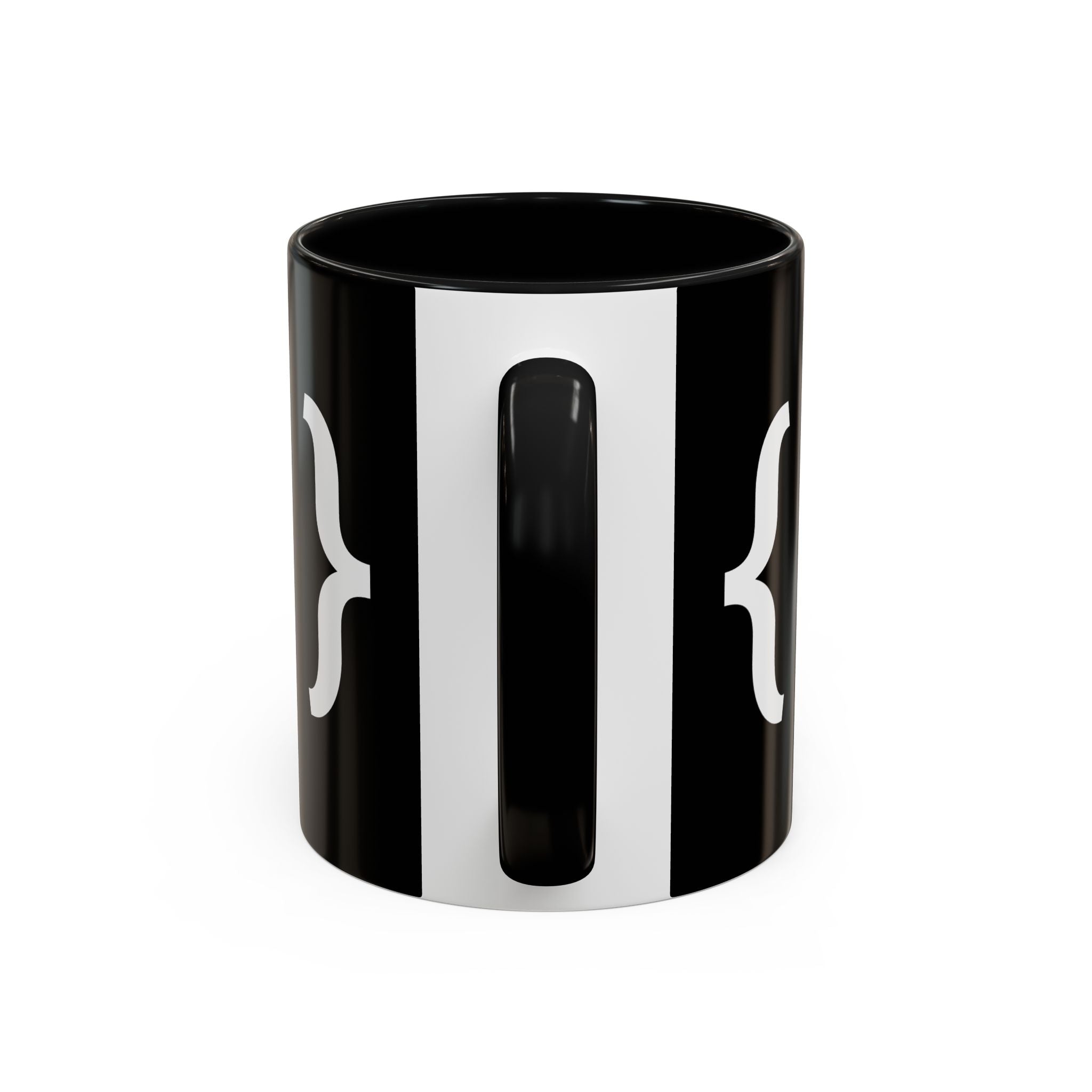 Binary Pulse: Minimalist White-on-Black Developer Mug