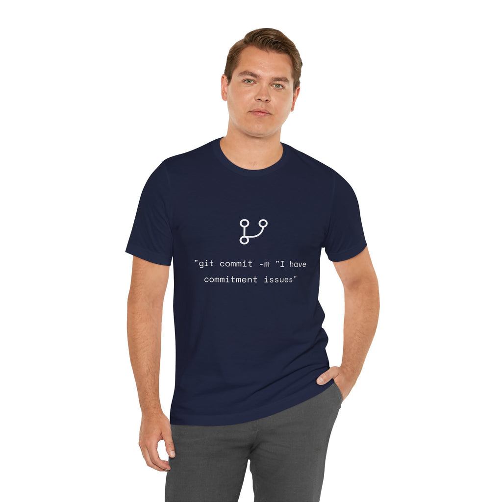 "git commit" Commitment Issues - Funny Programmer Minimalist T-Shirt