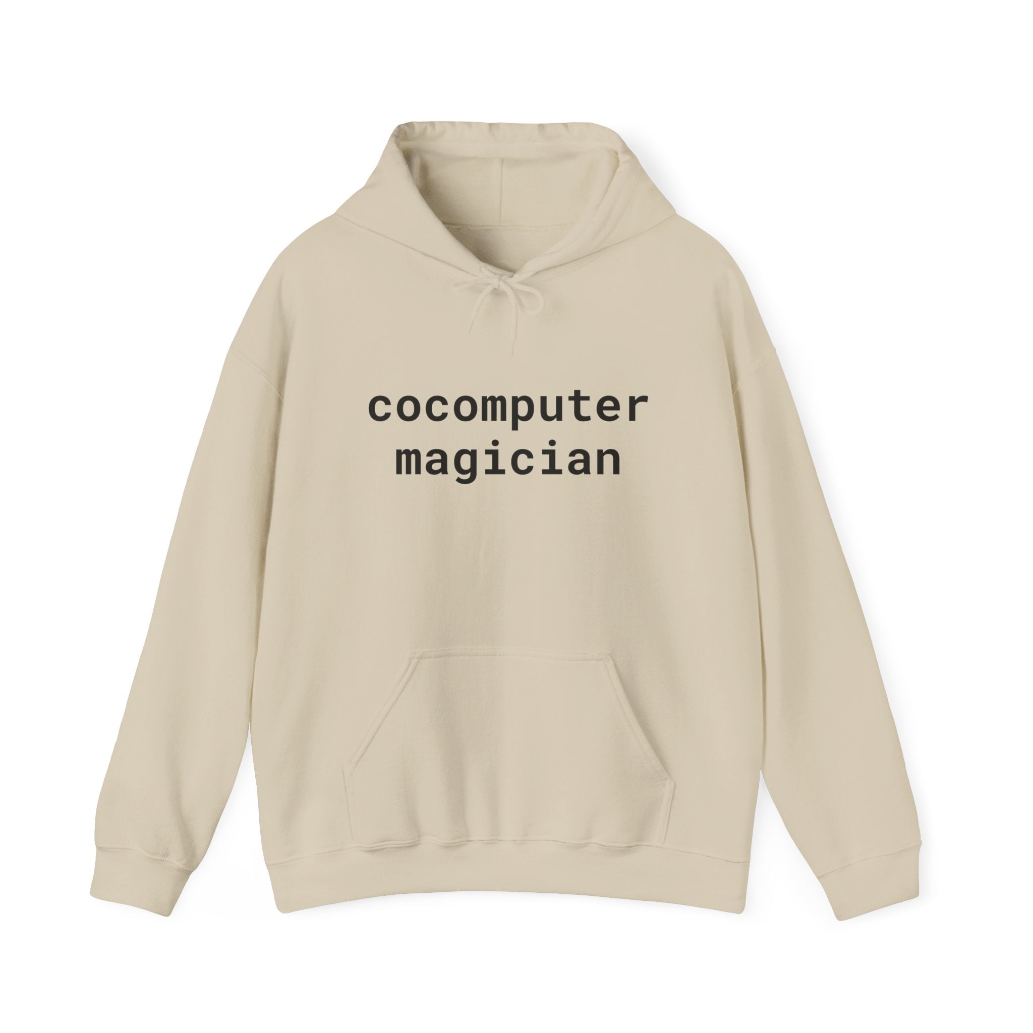 Computer Magician Hoodie — Minimal Tech Graphic Pullover