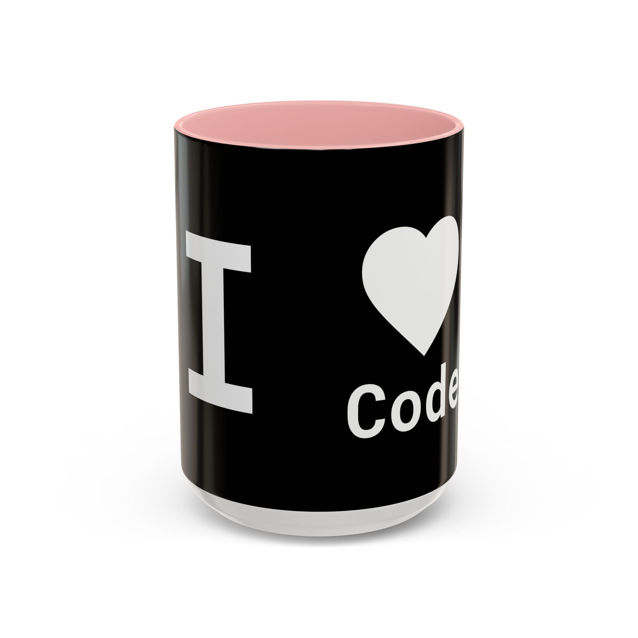 I <CODE> Heart Mug | Programmer Two-Tone Coffee Mug (11oz, 15oz)
