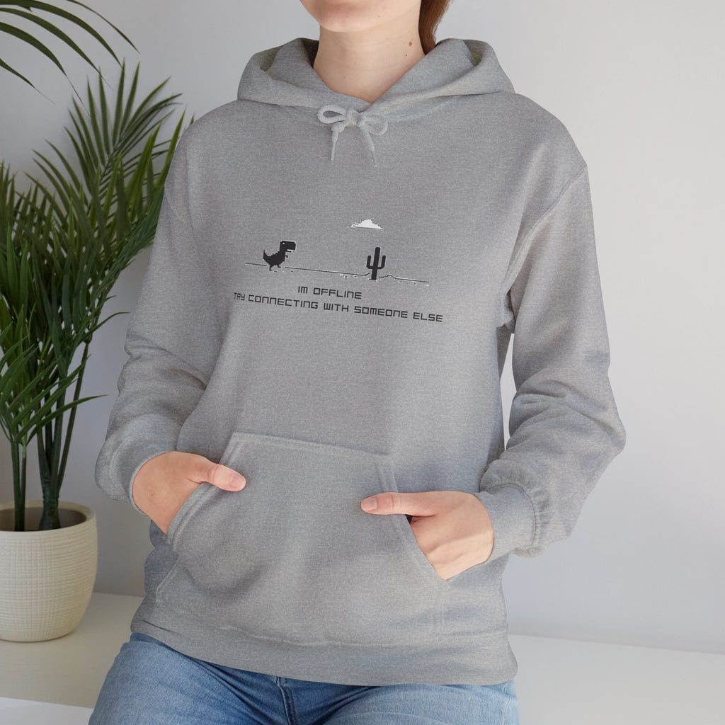 Hoodie - Minimal Desert Graphic with 'This Is Complicated' Text