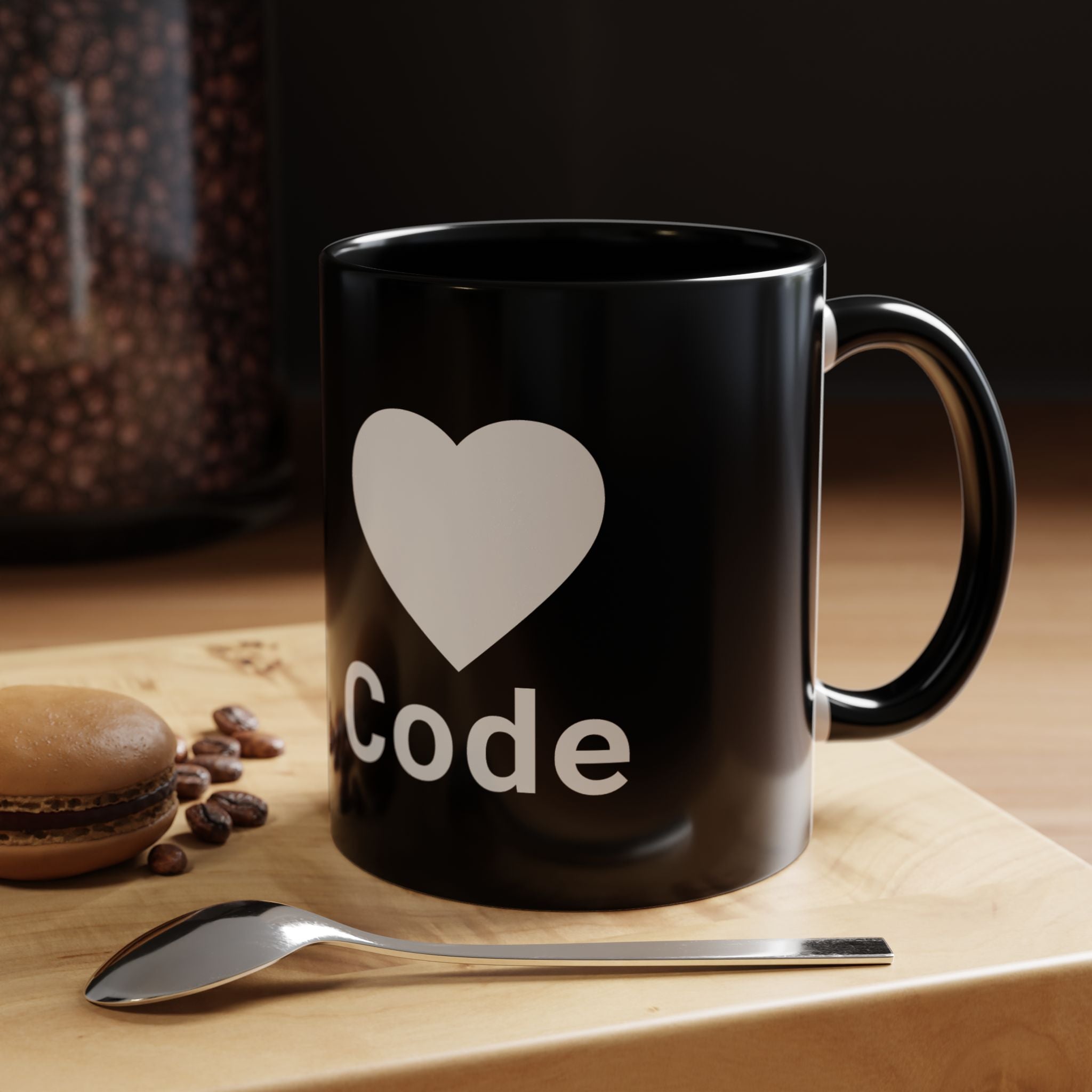 I <CODE> Heart Mug | Programmer Two-Tone Coffee Mug (11oz, 15oz)