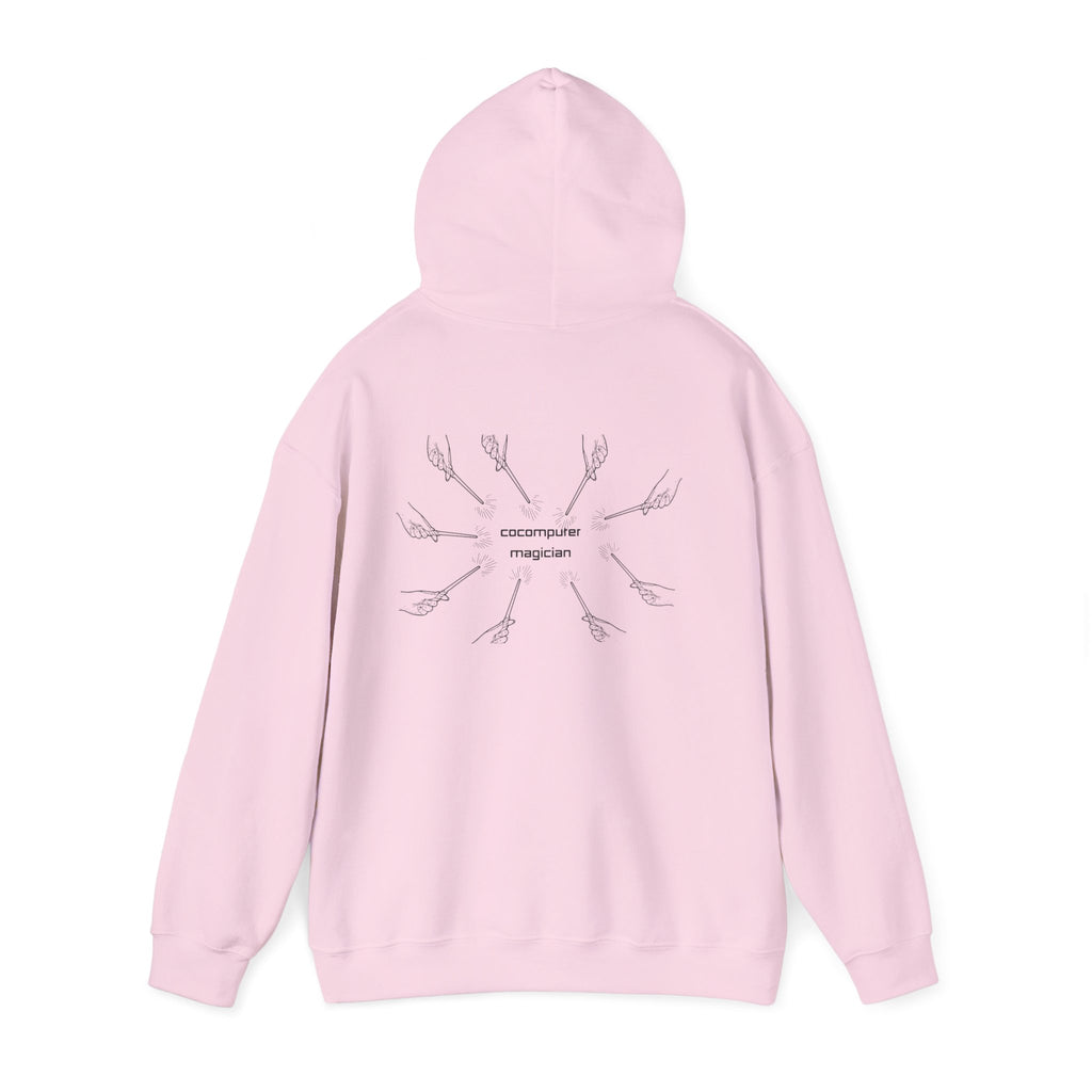 Computer Magician Hoodie — Minimal Tech Graphic Pullover