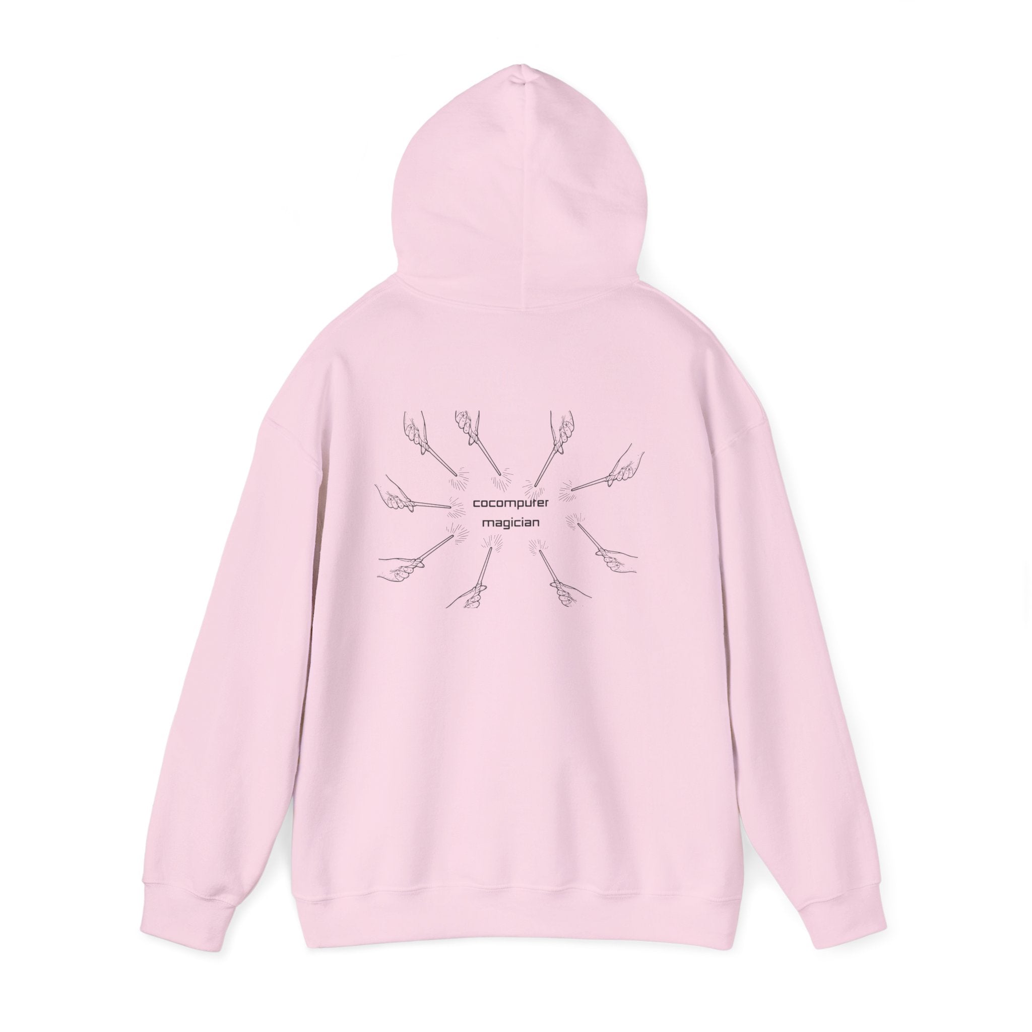 Computer Magician Hoodie — Minimal Tech Graphic Pullover