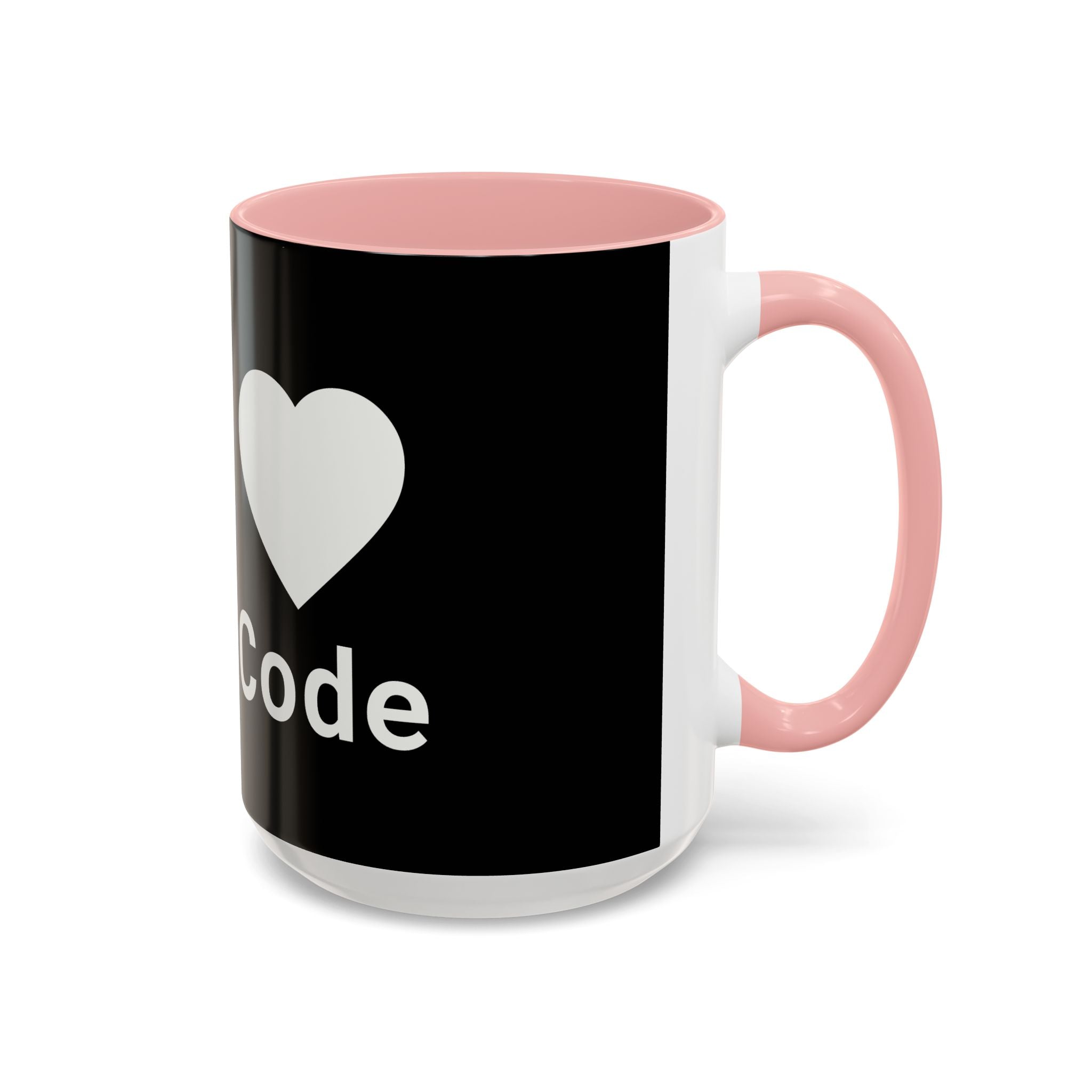 I <CODE> Heart Mug | Programmer Two-Tone Coffee Mug (11oz, 15oz)