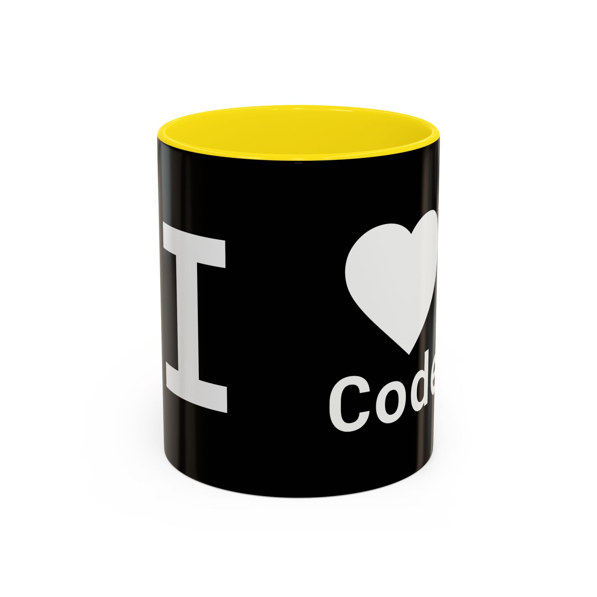 I <CODE> Heart Mug | Programmer Two-Tone Coffee Mug (11oz, 15oz)