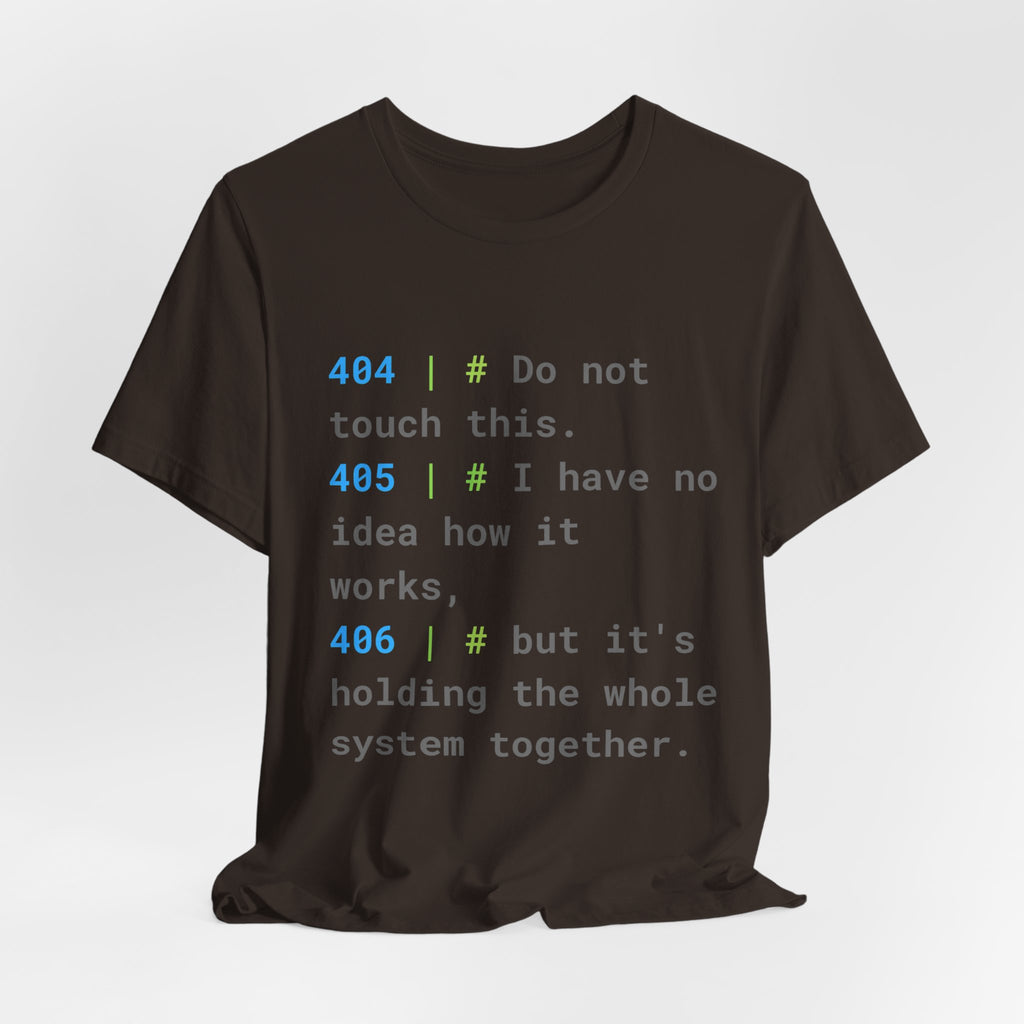 The "Legacy Code" #404 Developer Tee