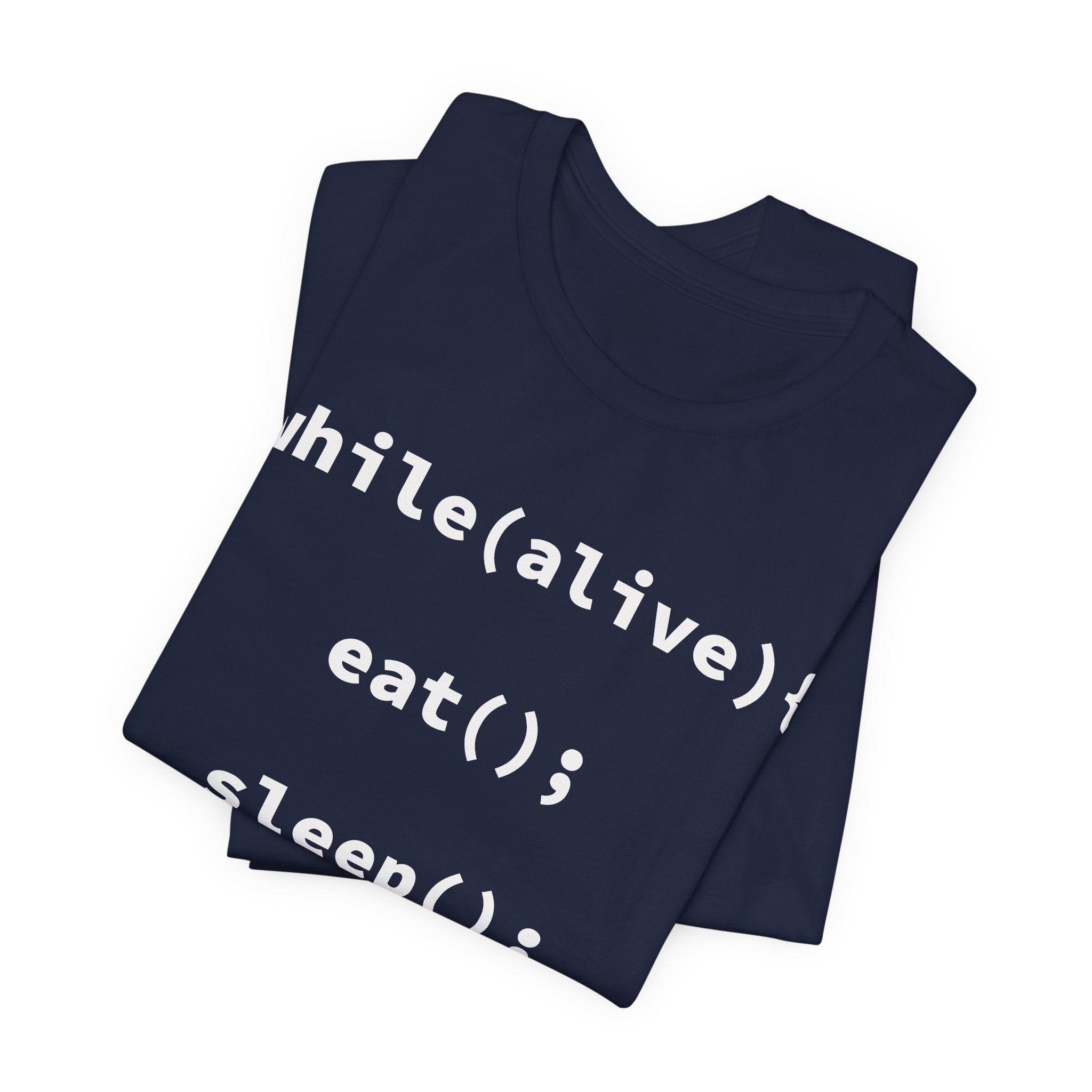 While Alive Eat Sleep Code T-Shirt | Programmer Coding Shirt | Developer Gift | Minimal Coding Tee