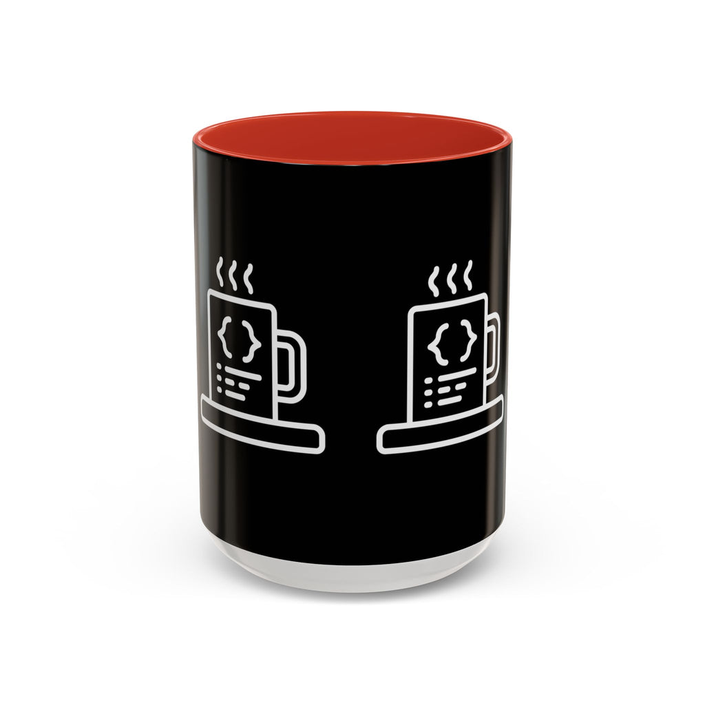 Binary Pulse: Minimalist White-on-Black Developer Mug