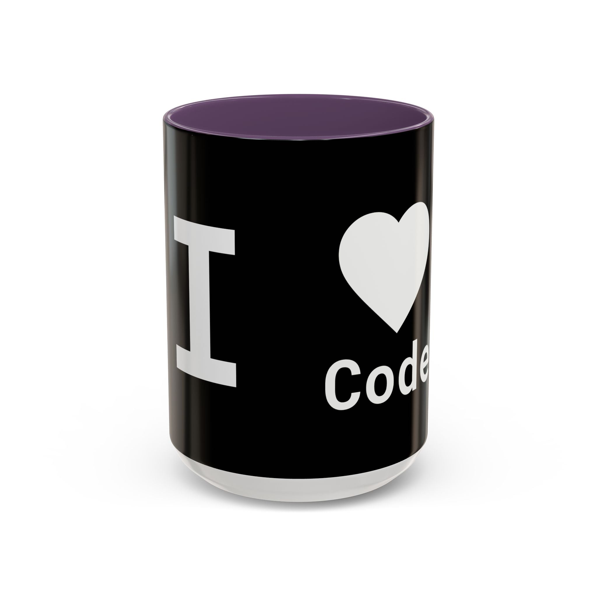 I <CODE> Heart Mug | Programmer Two-Tone Coffee Mug (11oz, 15oz)