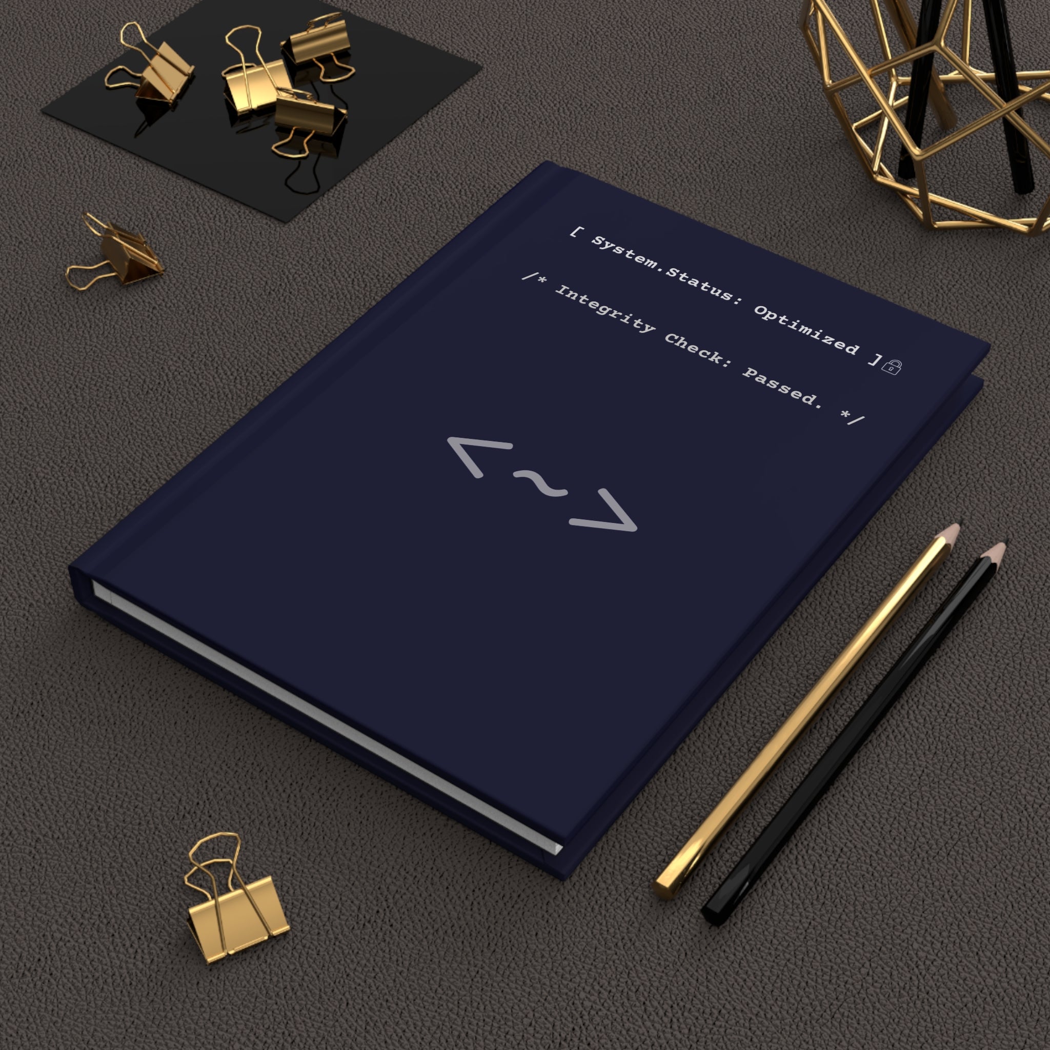 Codwear "System Optimized" Midnight Hardcover Journal