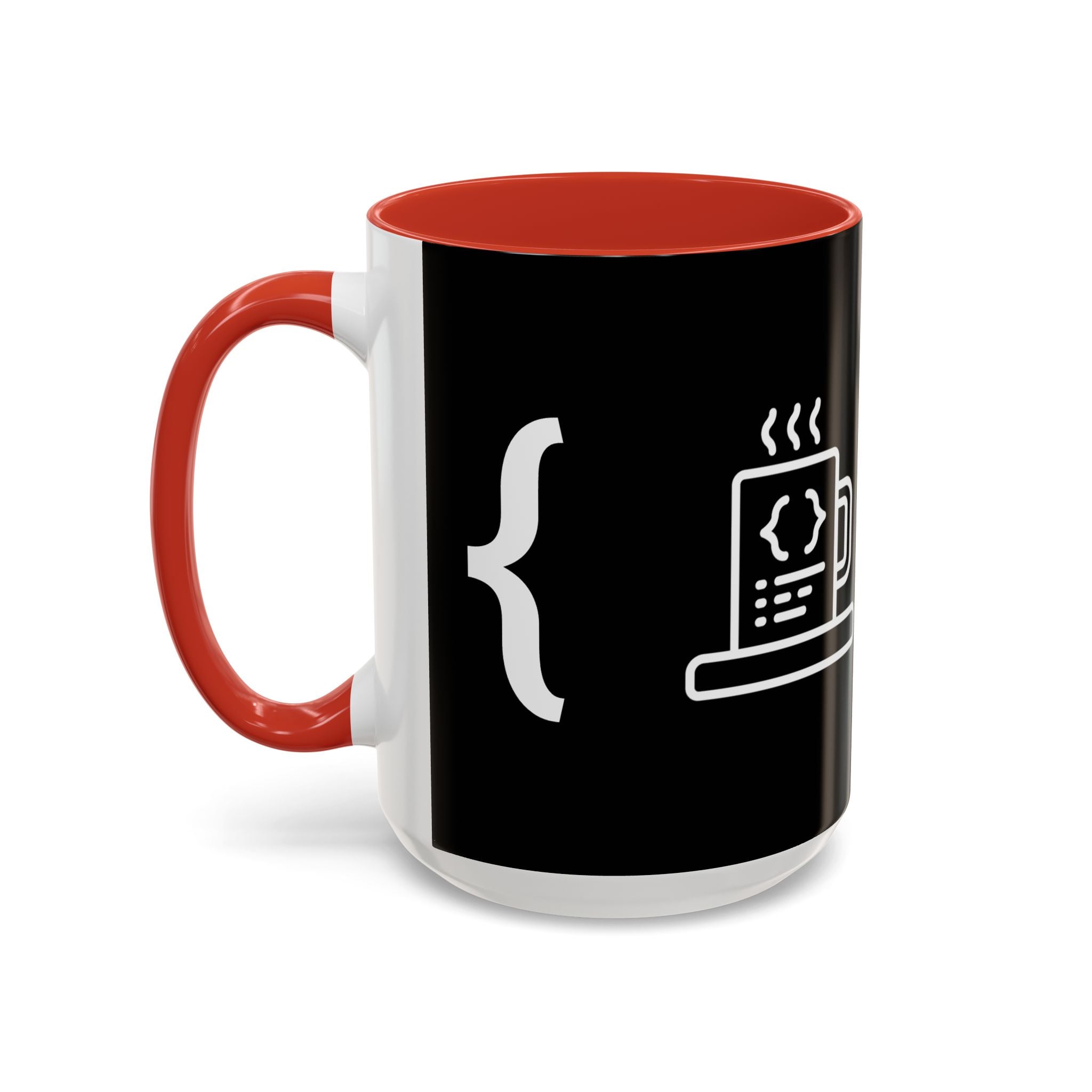 Binary Pulse: Minimalist White-on-Black Developer Mug