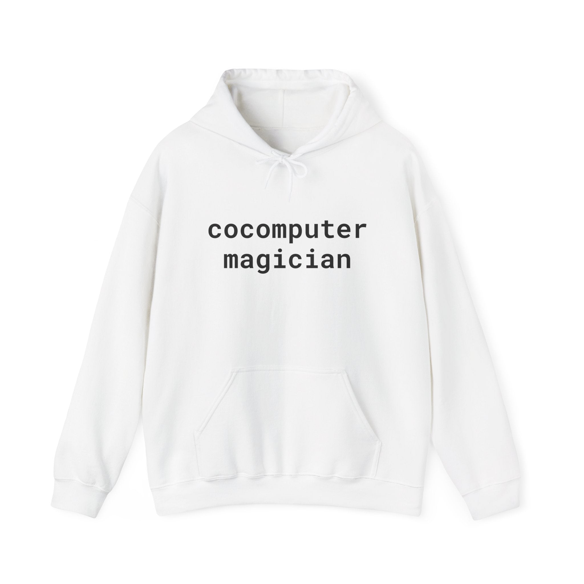 Computer Magician Hoodie — Minimal Tech Graphic Pullover