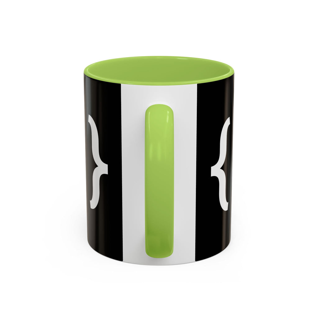 Binary Pulse: Minimalist White-on-Black Developer Mug