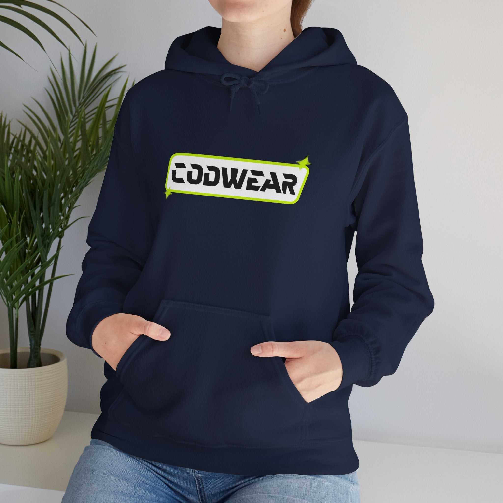 Codwear Logo Hoodie — Retro Neon Graphic Pullover