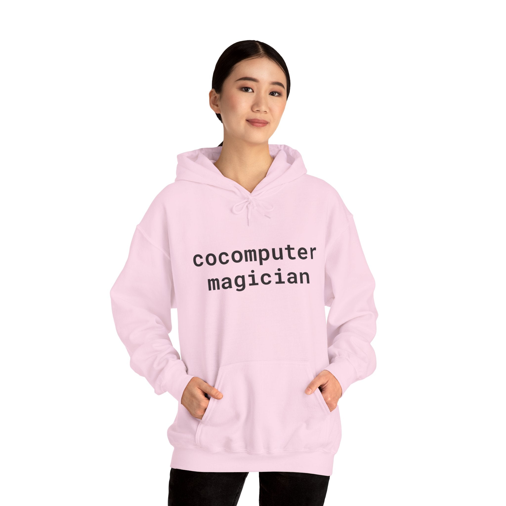 Computer Magician Hoodie — Minimal Tech Graphic Pullover