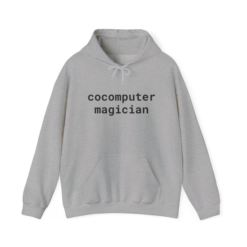 Computer Magician Hoodie — Minimal Tech Graphic Pullover