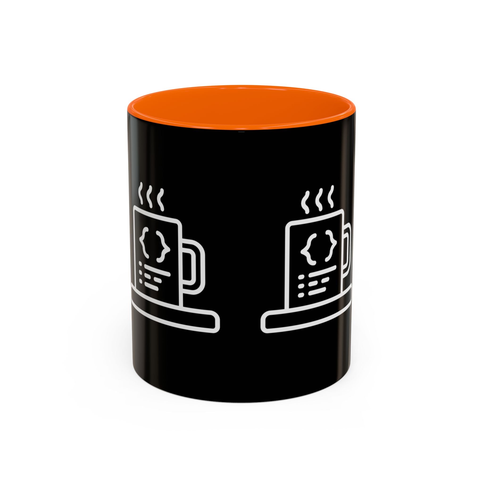 Binary Pulse: Minimalist White-on-Black Developer Mug