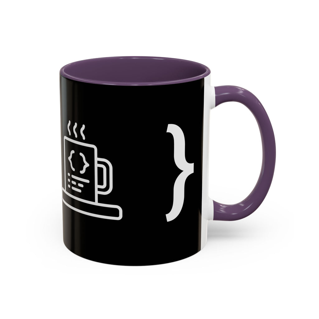 Binary Pulse: Minimalist White-on-Black Developer Mug