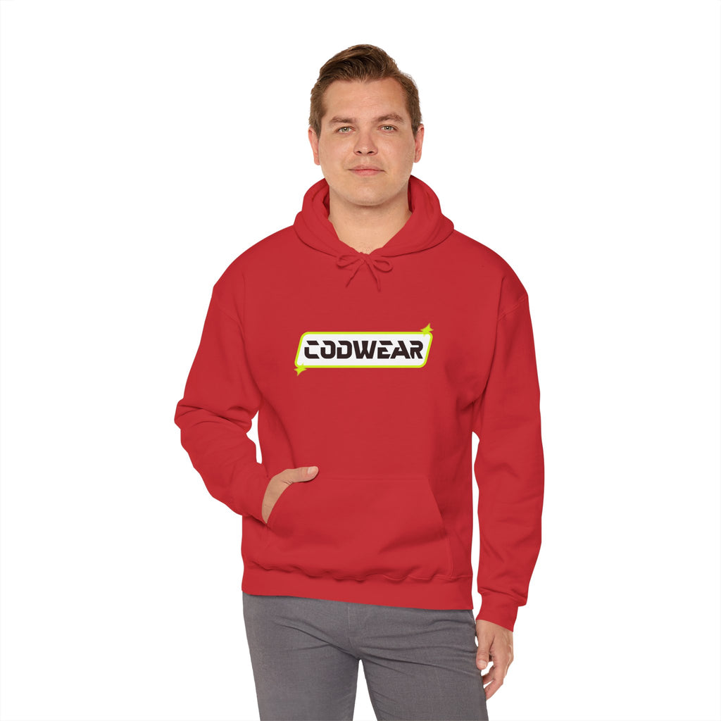 Codwear Logo Hoodie — Retro Neon Graphic Pullover
