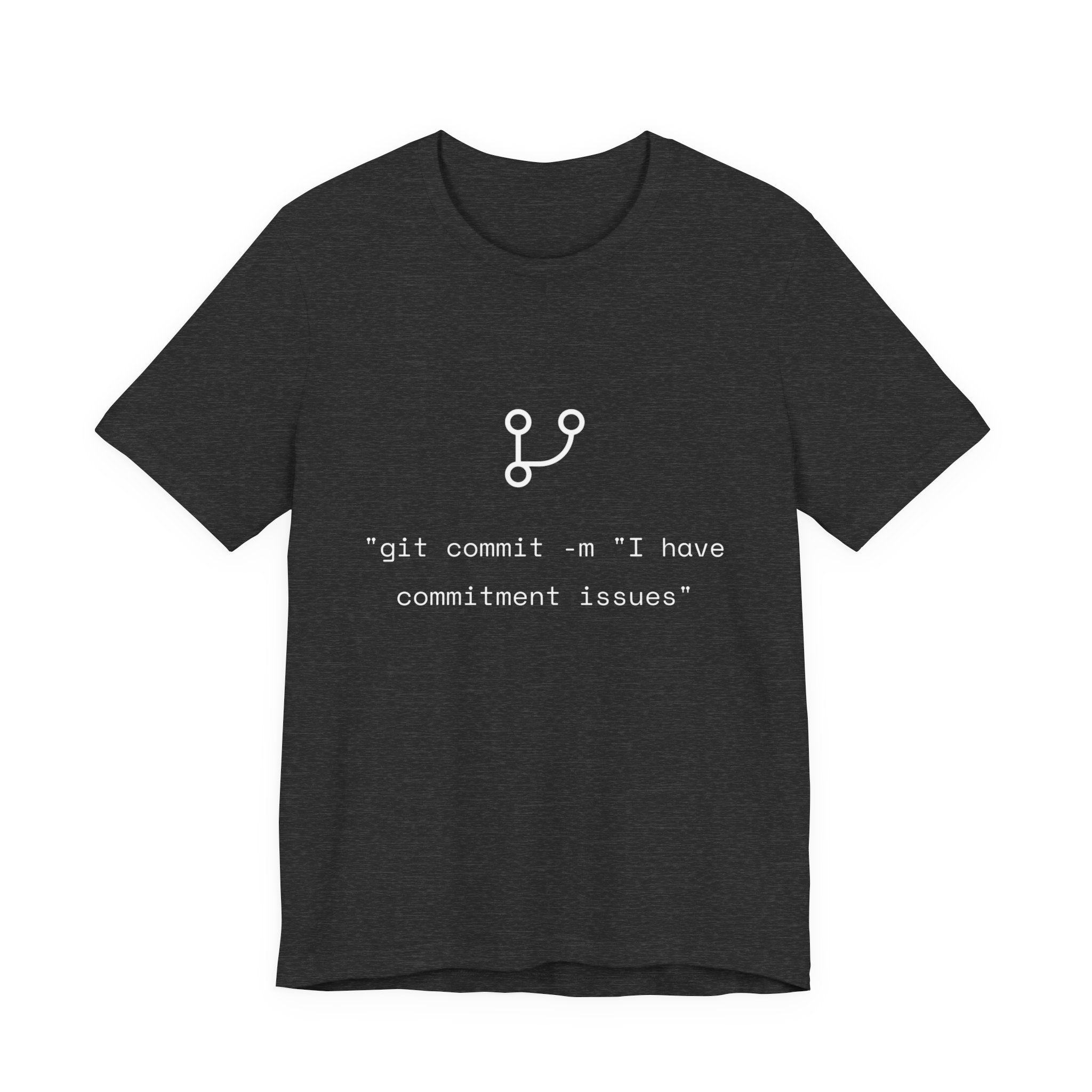 "git commit" Commitment Issues - Funny Programmer Minimalist T-Shirt