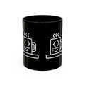 Binary Pulse: Minimalist White-on-Black Developer Mug