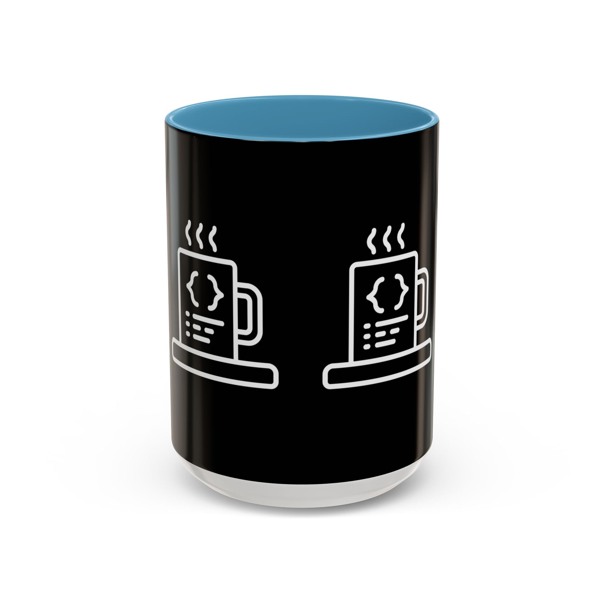 Binary Pulse: Minimalist White-on-Black Developer Mug
