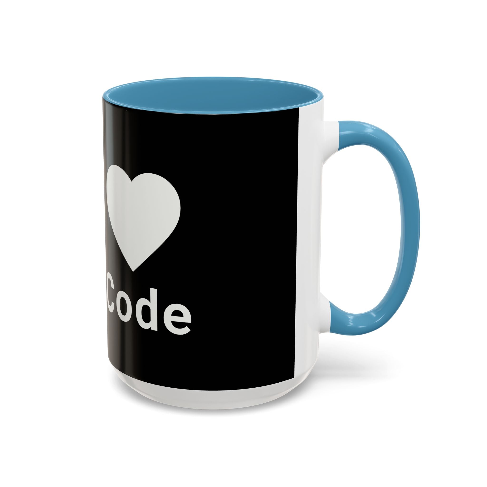 I <CODE> Heart Mug | Programmer Two-Tone Coffee Mug (11oz, 15oz)