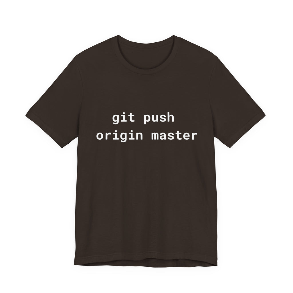 Women's "git push origin master" Developer Tee - Coder Couple Edition